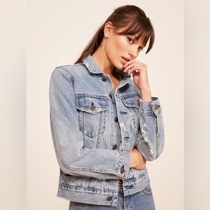 Reformation Light Wash Denim Jacket